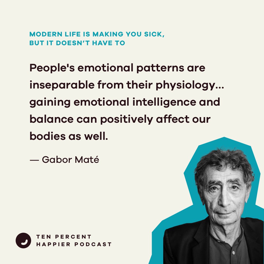 Do emotions effect physical wellness? Doctor and trauma expert <a href="/DrGaborMate/">Dr. Gabor Maté</a> joins the podcast with <a href="/danbharris/">Dan Harris</a> to unpack. Listen now: bit.ly/3mRy4Tl

#podcast #trauma #mediation #mindfulness #wellness