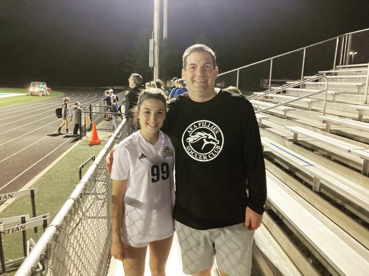 Best Coach Ever! Thanks for coming to Olivia’s game and staying through double overtime. #❤️⚽️