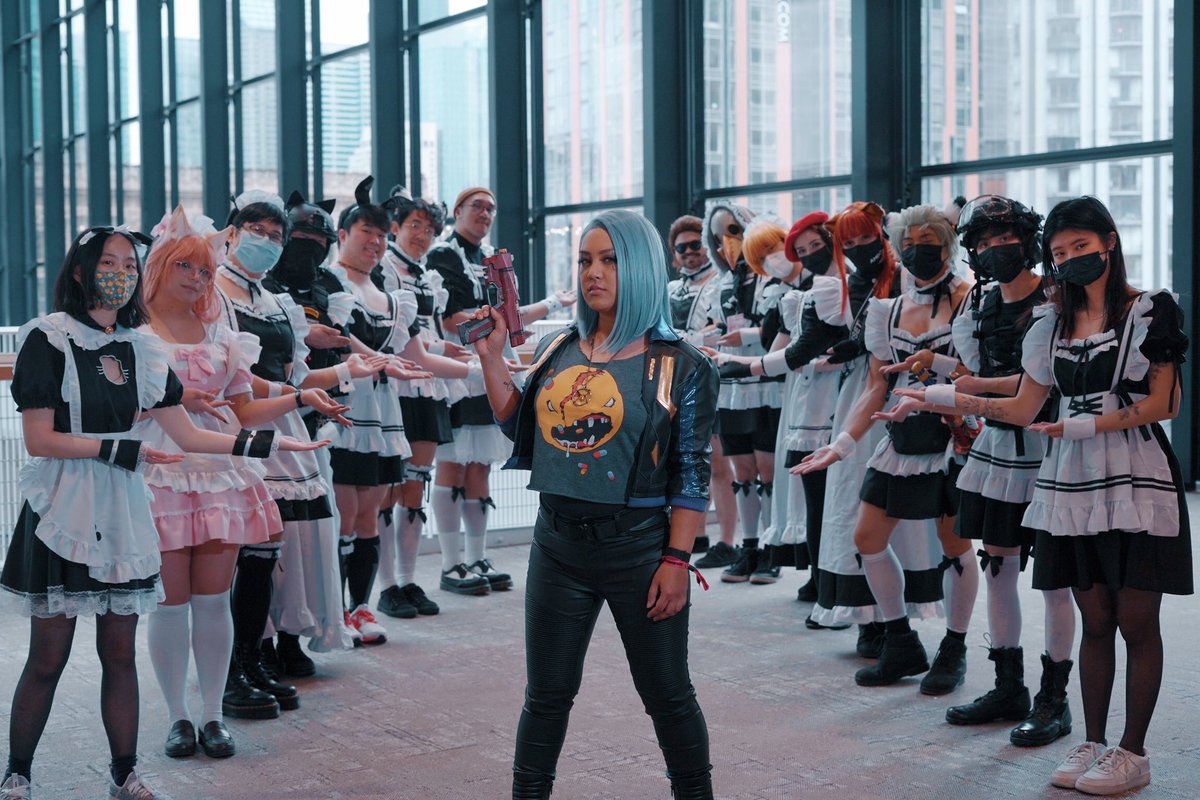 popcrimesart's tweet photo. V, I’m sure you’ve heard of the new maid cafe that popped up in Kabuki a while back. My client wants you to klep a shard from the back. Get the shard to our client, you get your eddies. And keep a low profile, we don’t need to raise any attention

📸 @eaglerockets https://t.co/GVJKlWFJXG