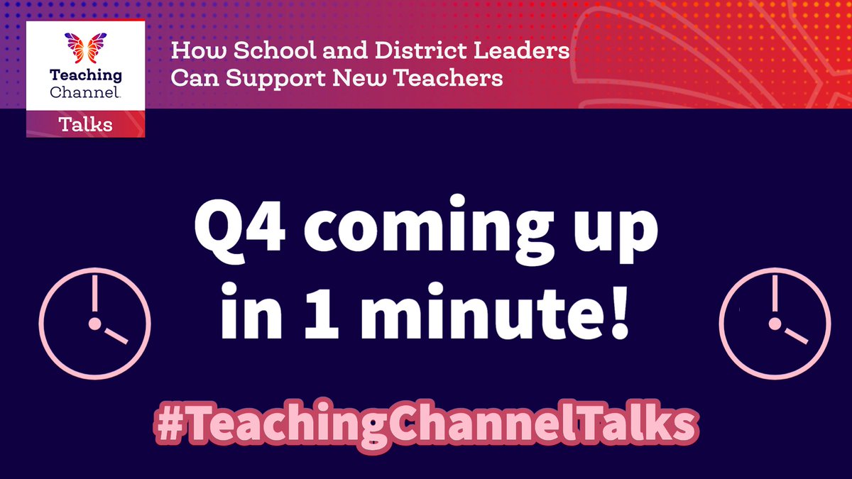 SteinbrinkLaura's tweet image. Q4 is coming up in 1 minute! #TeachingChannelTalks