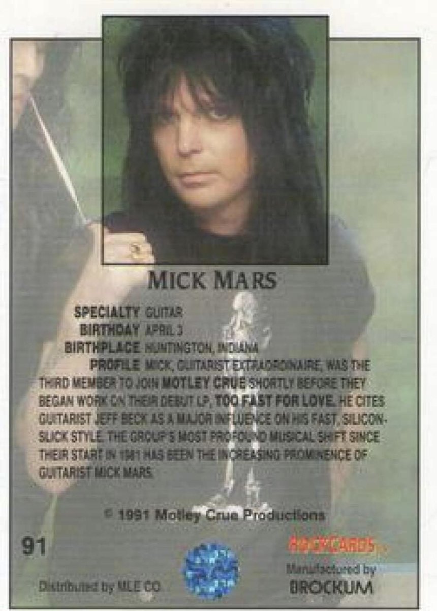 Got my #MickMars trading cards coming… excited for them to show up.