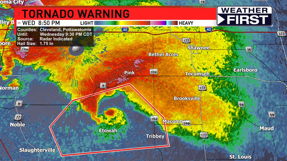 Nick Stewart on Twitter "Wild radar imagery from this tornado warning
