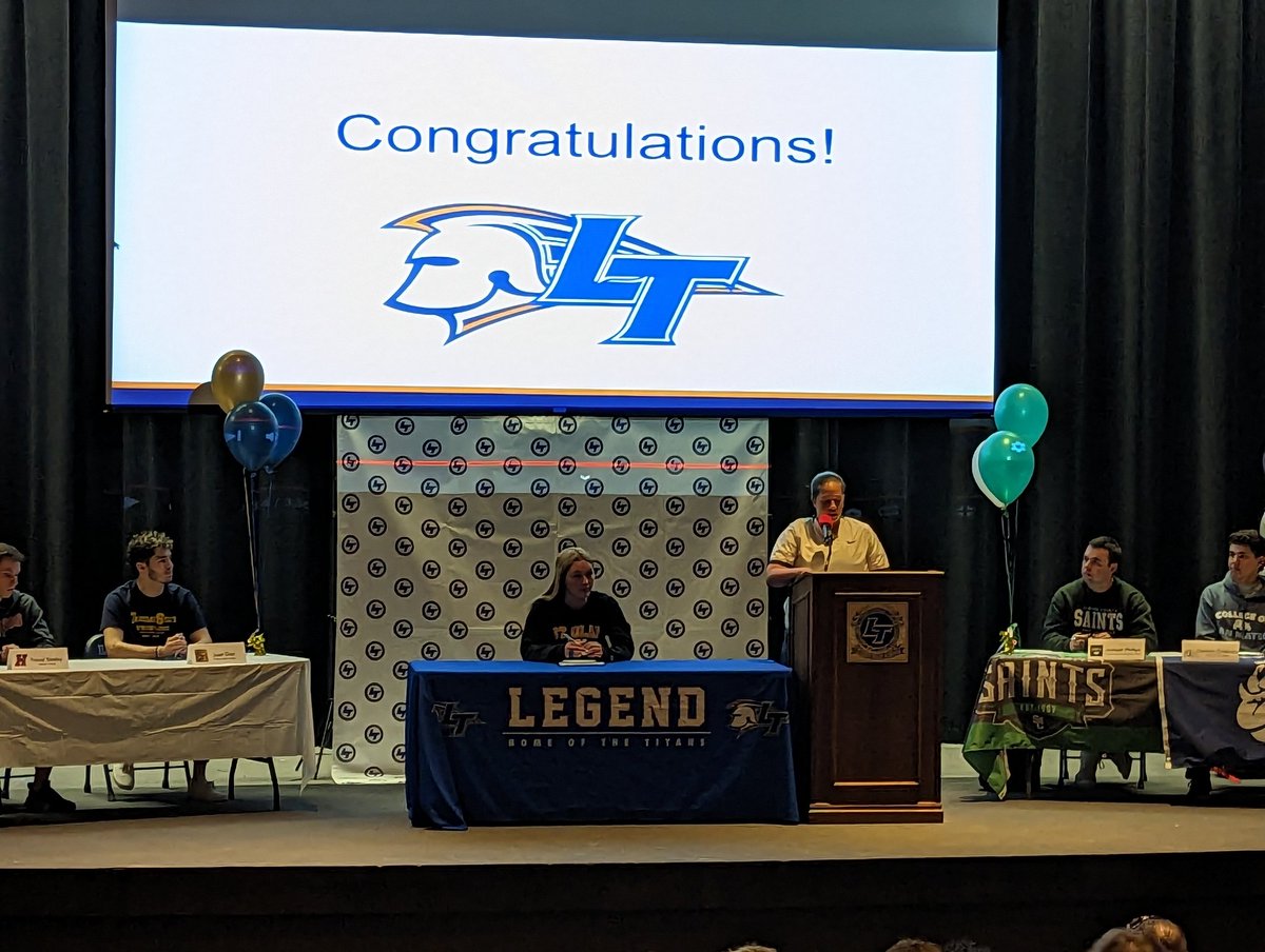 LTfastpitch's tweet photo. Congrats to all the athletes who signed LOIs today! Special congrats to @evahokanson2 on signing with @StOlafAthletics! We're so proud of you and excited for your next journey 🥎💪 #LTSoftball https://t.co/Ffnyw0FF6B
