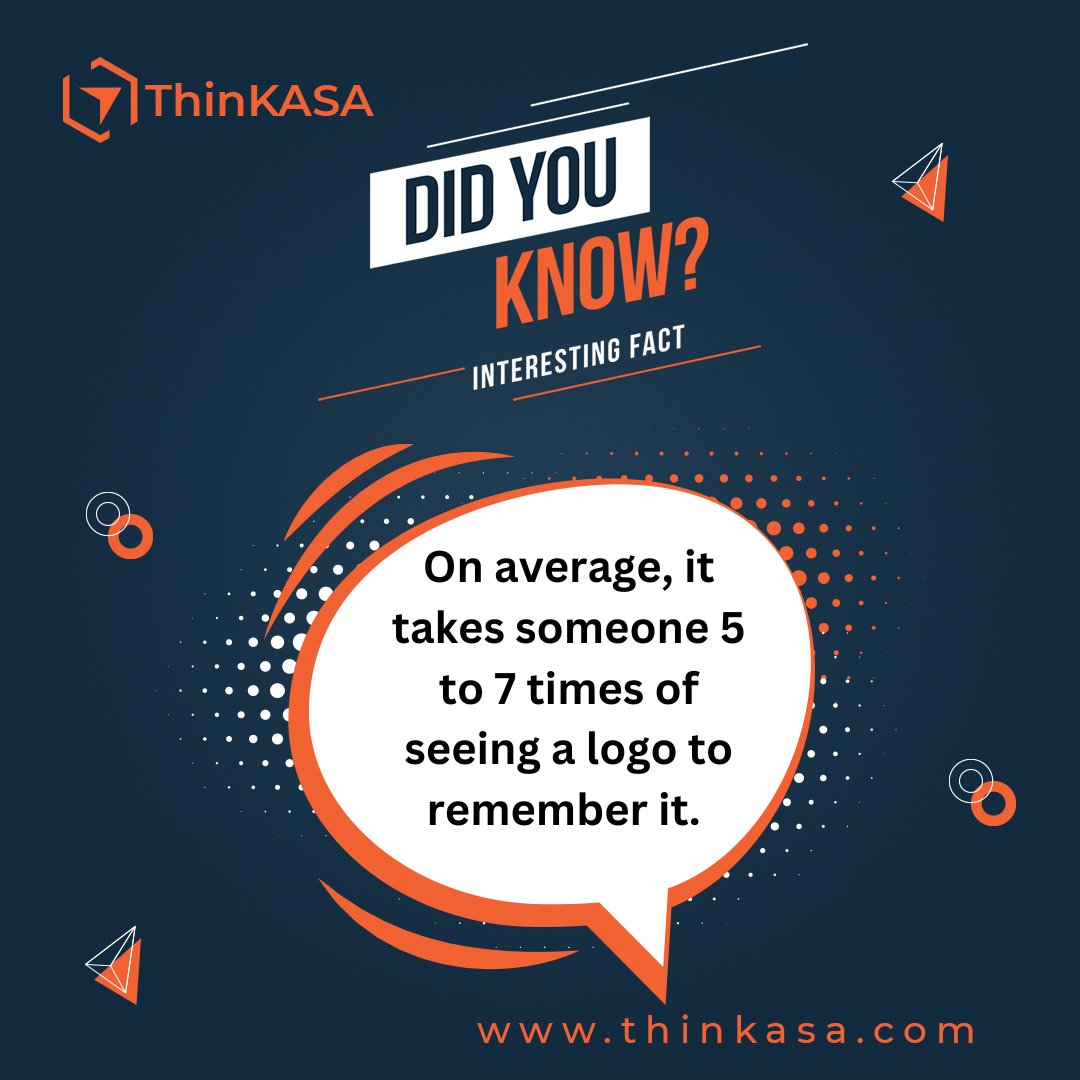 ThinKASA's tweet photo. Your logo makes a huge difference and it’s what people will associate your brand with. After about 5 to 7 times of seeing it, someone will be able to recognize your logo.

So brand EVERYTHING!

#thinkasa #websitedesign #webdevelopment #websiteagency https://t.co/dG7hVx7OIv
