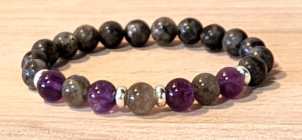 Bracelets4HopeD's tweet photo. Available now in my Etsy store ~ the Parkinson’s Disease Awareness Bracelet. Grade AA+ Amethyst, Labradorite &amp; Larvikite semiprecious gemstones.
https://t.co/ohCQg6mi4H

#ParkinsonsAwarenessMonth #ParkinsonsDisease #parkinsonsawareness #gemstones https://t.co/ztyGlhY0Jk