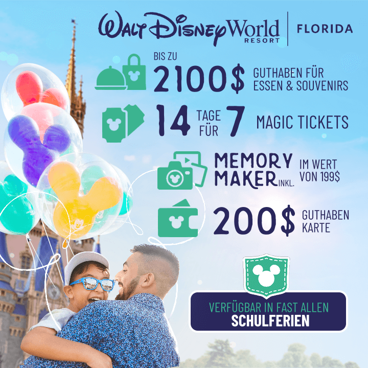 😊Erfüllt Euch jetzt den Traum, auch mal die Disney Parks in Florida zu erleben, mit dem neuen Walt Disney World #angebot 2024!
💵Sichert Euch bis zu 2100$ Guthaben für Essen &amp; Merch, die 14 Tage-Tickets für den Preis von 7 &amp; mehr

Infos: dlp.deals/wdw-angebot-24 

#wdw #discount