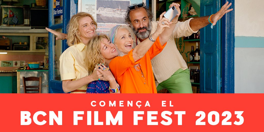 BCNFilmFest's tweet photo. Ja tenim aquí el #BCNFilmFest2023! 💥
Avui comencen 9 dies dedicats al cinema en un viatge on les pel·lícules són tan bones com els llibres. 🎬📚
📆 20 - 28 abril
📽️ Las cícladas. Escapada con amigas - Marc Fitoussi
🎟️ entrades a partir de 3,90€
🔗 https://t.co/GefBiWN7t3 https://t.co/XlAavaIOkB