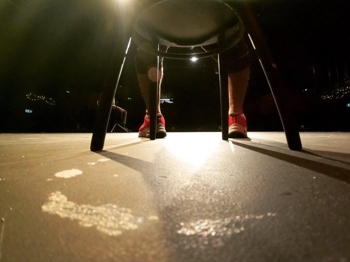 RinkooBarpaga's tweet photo. Last night, first show of the year 2023. Made in India/Britain show at the @thepleasance Director: Tyrone Huggins, Voiceover actor: @MathiasTAndre @deafexplorer https://t.co/dHhjBCWDBx