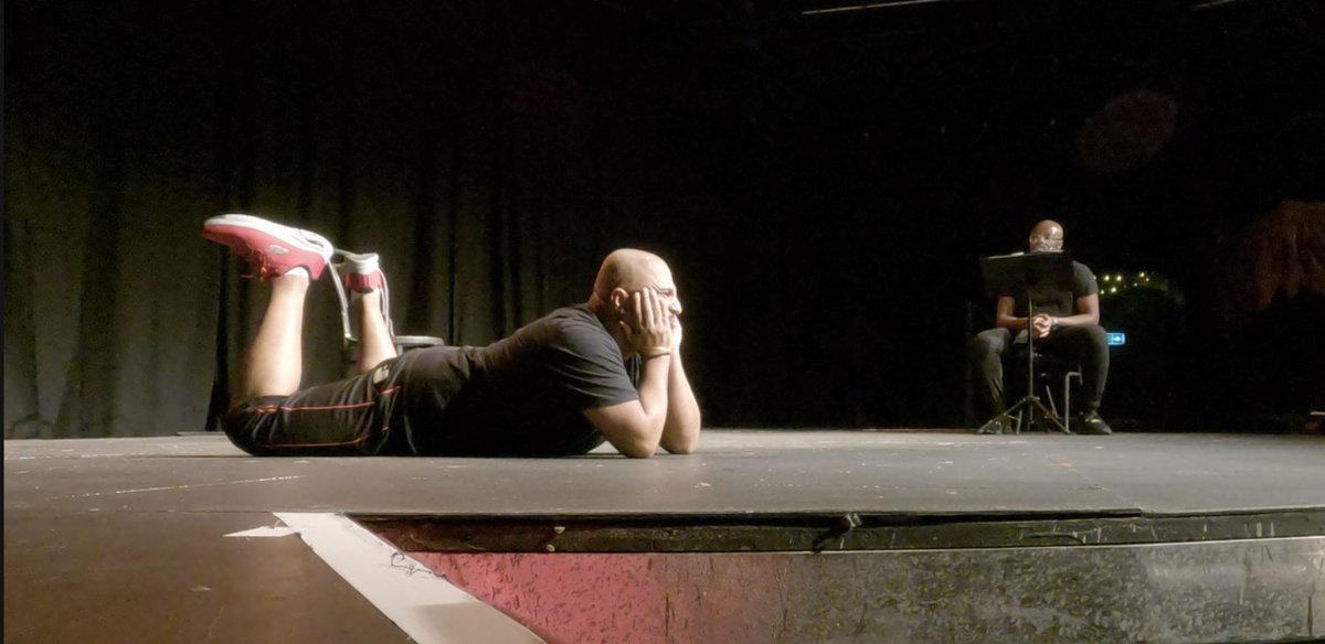 RinkooBarpaga's tweet photo. Last night, first show of the year 2023. Made in India/Britain show at the @thepleasance Director: Tyrone Huggins, Voiceover actor: @MathiasTAndre @deafexplorer https://t.co/dHhjBCWDBx