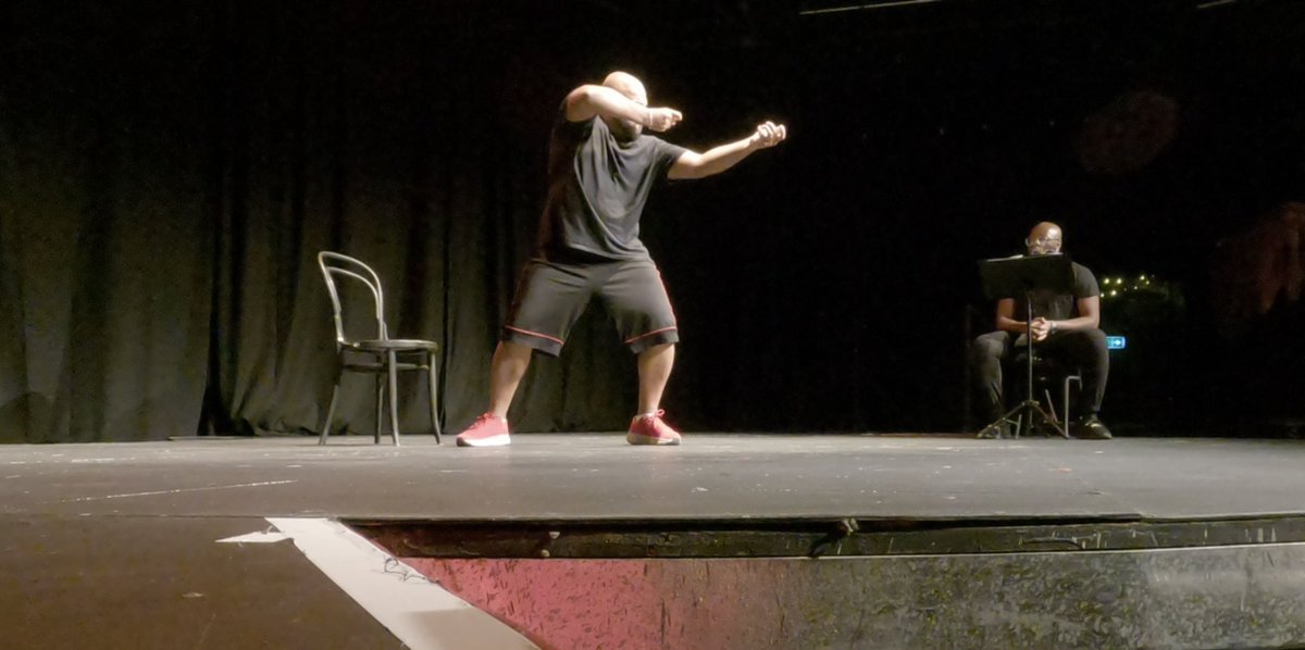 RinkooBarpaga's tweet photo. Last night, first show of the year 2023. Made in India/Britain show at the @thepleasance Director: Tyrone Huggins, Voiceover actor: @MathiasTAndre @deafexplorer https://t.co/dHhjBCWDBx
