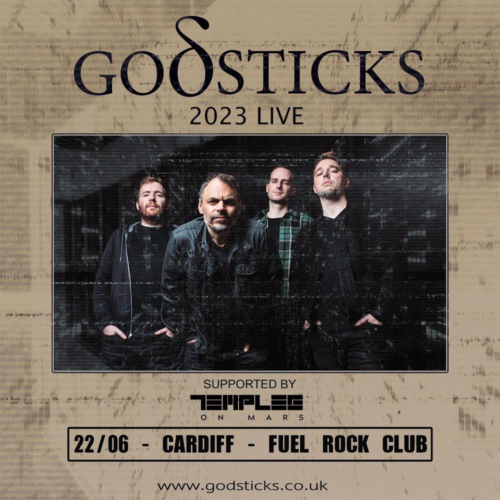 templesonmars's tweet photo. We are happy to announce that, for the first time in a long time, we will be returning to the land of song to support the mighty @Godsticks at @FuelCardiff on 22/06/23 ๐๐ต๐ฅ๐#templesonmars #godsticks #fuelrockclub #sleepwalkingintoextinction #daydreamer #rock #progrock https://t.co/cZ3oCIbscI