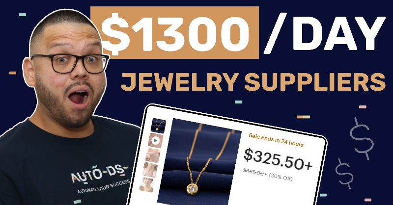 AutoDsTools's tweet photo. #AutoDS
If you want to start a trendy and fashionable eCommerce store, dropshipping jewelry is a fantastic option. The only problem is there are way too many suppliers to choose from! It's hard to know which are reliable and trustworthy.