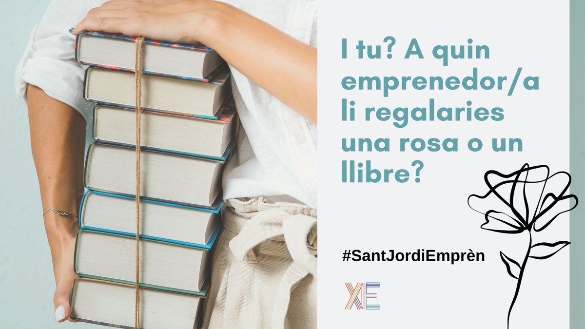 📢Celebrem #SantJordi2023!

🚀Volem donar a conèixer les persones emprenedores que destaquen pel seu valor afegit, empenta, força, resiliència, talent... 

🌹Coneixes algun emprenedor/a al qual li regalaries una rosa i un llibre?📗

👇Menciona'l
#SantJordiEmprèn #XarxaEmprèn