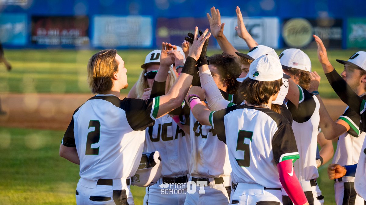 HighSchoolOT's tweet photo. .@UCAEaglesBSB passed over the .500 threshold for the first time this season... by defeating the No. 2 ranked team in the state.

Ben Medinger's two-run home run in the first sparked the Eagles to a 5-2 upset victory over Ledford last night.

⚾️: https://t.co/j06bBlTmyt https://t.co/G0NG9ubSe3