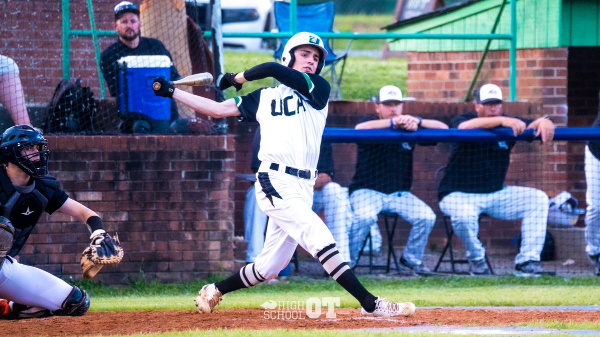 HighSchoolOT's tweet photo. .@UCAEaglesBSB passed over the .500 threshold for the first time this season... by defeating the No. 2 ranked team in the state.

Ben Medinger's two-run home run in the first sparked the Eagles to a 5-2 upset victory over Ledford last night.

⚾️: https://t.co/j06bBlTmyt https://t.co/G0NG9ubSe3