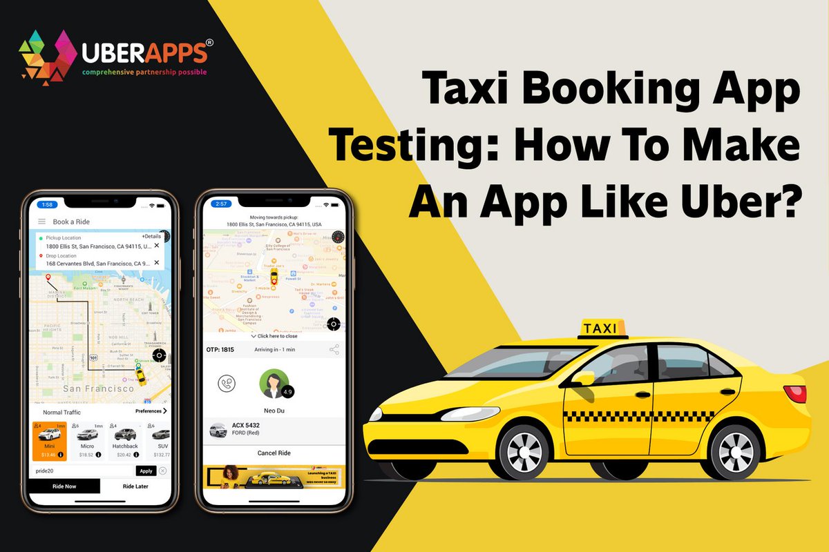 UBERAppsTech's tweet photo. Taxi Booking App Testing: How To Make An App Like Uber?
If you want to test a taxi booking app that you made from scratch, then we recommend using agile continuous testing approaches.
To learn more: https://t.co/eT3DNYV4de 
#taxibookingapp #uberlikeapp #taxiapp #SaaSbasedtaxiapp https://t.co/g2VQjYvsNR