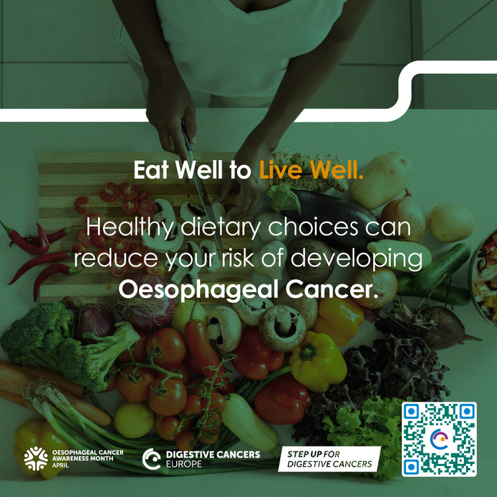 dice_europe's tweet image. Healthy lifestyle habits such as a diet filled with fruits, vegetables and dietary fiber can reduce your risk of developing Oesophageal Cancer.

Let’s take STEPS to beat Oesophageal Cancer together!

Download StepApp Now👉digestivecancers.eu/oesophageal-ca…

#OesophagealCancerAwareness