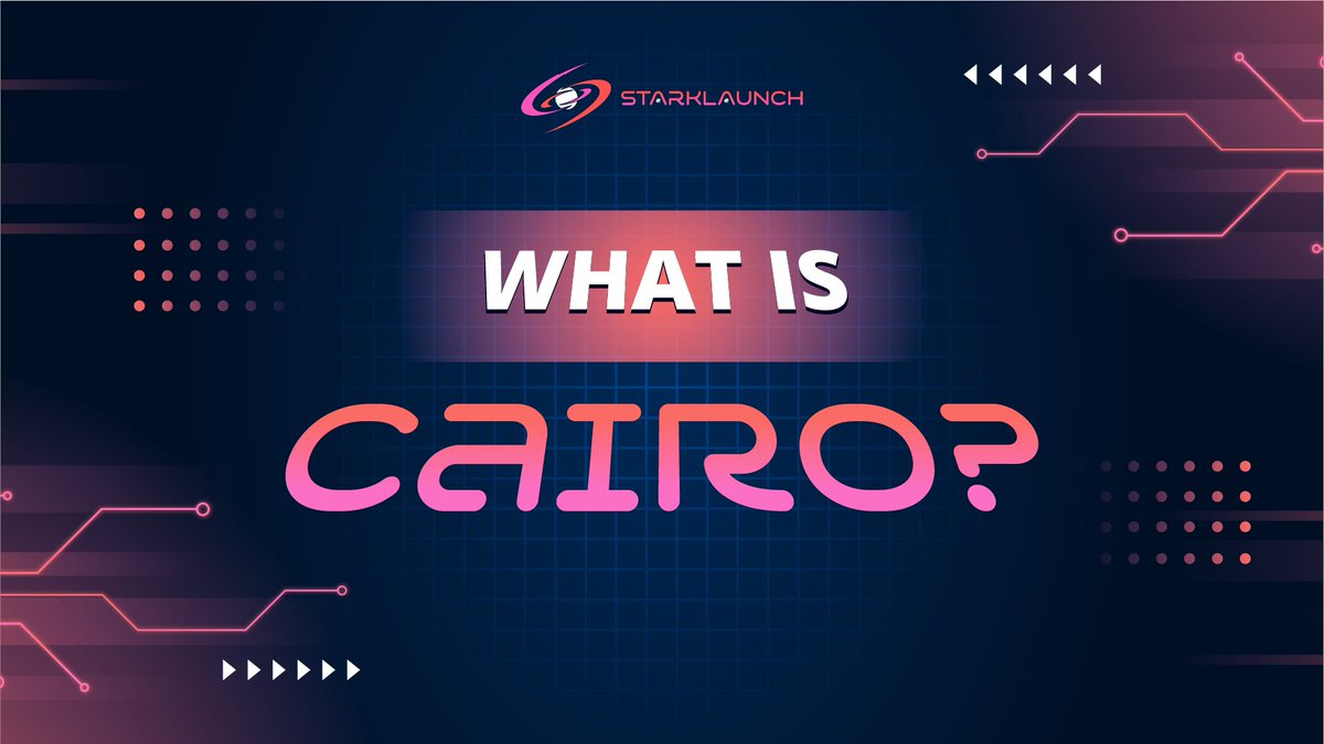 stark_launch's tweet photo. 🧐What is Cairo?🧐
💻Cairo is a programming language designed for a virtual CPU of the same name. 
🪐The unique aspect of this processor is that it was created for cryptographic ones, making it capable of efficiently proving the execution of any program running on it. 
#Cairo https://t.co/I9NkhZIQoe