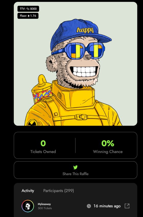 MaxisonPolygon's tweet image. 🎉Big buys happening in @PANZNEXTGEN. 🎉

Someone just purchased 500 tickets for our @y00tsNFT raffle. 🤯

He bought some tickets in other raffles too to support our creators. LFG! 🐼