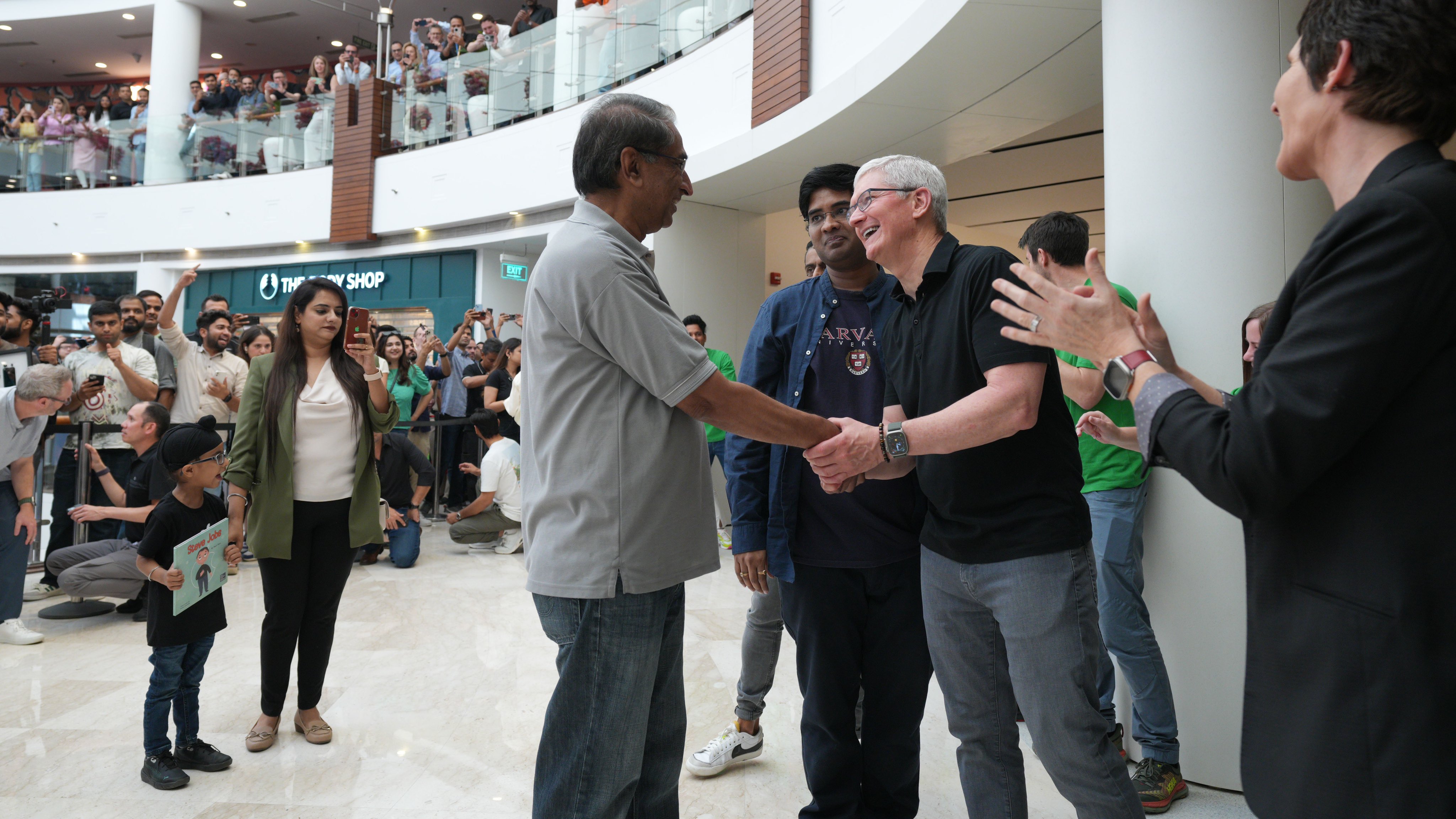 Tim Cook at the Apple Store Launch in Delhi