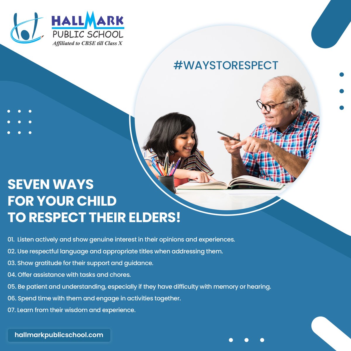 SchoolHallmark's tweet photo. Check out our post for some effective ways to instill moral values in your child 🌟
#MoralEducation #RespectForElders #HallmarkPublicSchool #InnovationDestination #Innovation #BeyondEducation #CBSESchoolInPanchkula #Education #School #Learning #DigitalSeriesAgency https://t.co/udglsXW9dK