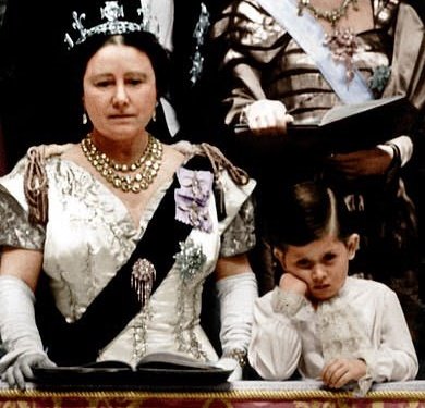 Mu_Ri_Elle's tweet photo. Little did he know that 70 years later, the whole world would be in the same mood about his own coronation! 😅

#NotMyKing 
#AbolishTheMonarchy https://t.co/UD4E49F7j9