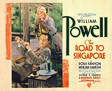 TCMComingUp's tweet photo. #ComingUpOnTCM

THE ROAD TO SINGAPORE (1931) #WilliamPowell #DorisKenyon #MarianMarsh
Dir.: #AlfredEGreen 1:15 AM PT

A woman's life falls to pieces when she's caught cheating on her husband.

1h 9m | Drama | TV-G

#TCM #TCMParty #PreCode #StarOfTheMonth https://t.co/Gl4uI9clMy