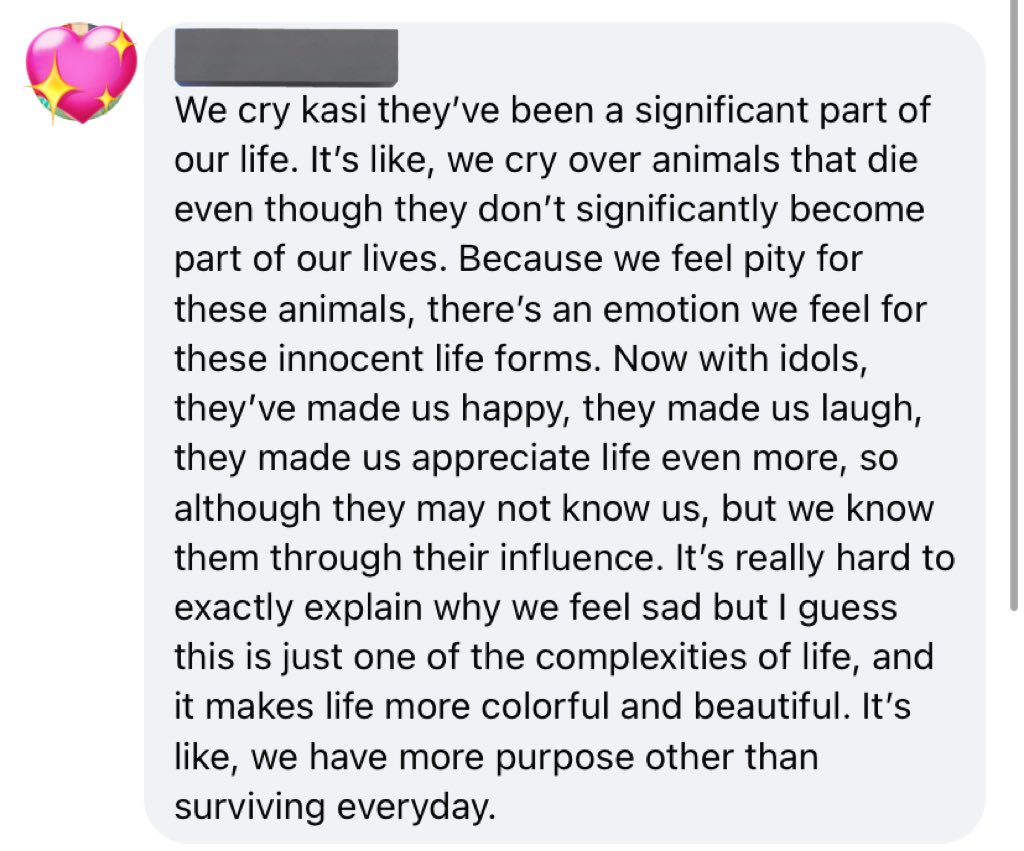 17xy_z's tweet photo. “why do we cry over artists who are unaware of our existence?”

— this comment is the answer. https://t.co/HL3xLw4zBs