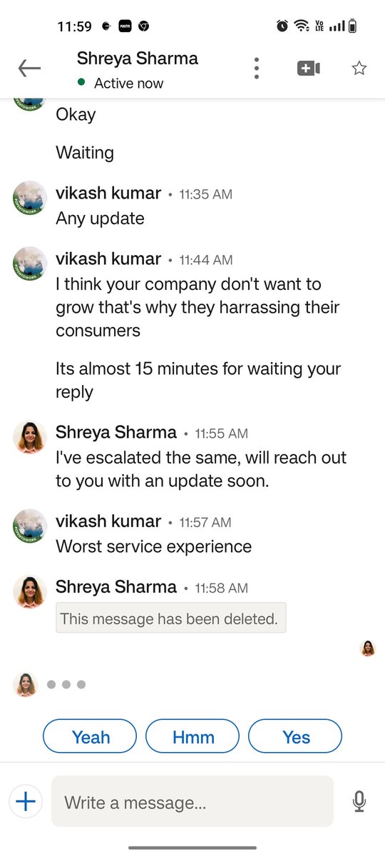 Iam_Vkumar's tweet photo. @excitel_rocks @MrShivam_y Worst service https://t.co/Znj7QOJqO4