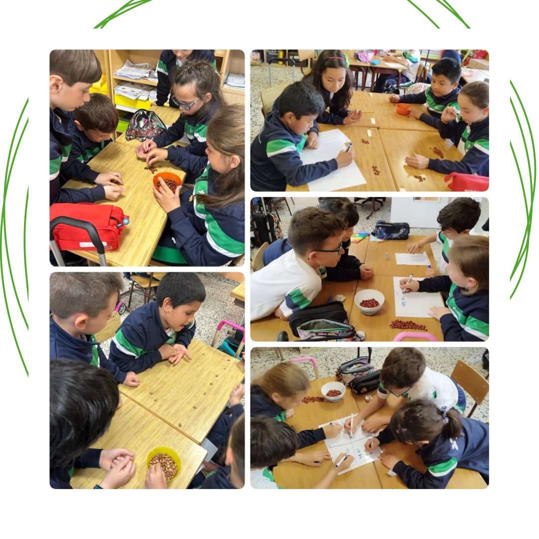 EOssoZ's tweet photo. Los alumnos de 3° de Primaria estamos aprendiendo a dividir y, para entenderlo mejor, hemos comenzado a hacerlo por equipos de manera manipulativa repartiendo...¡Judías pintas! 
Está siendo muy divertido y significativo. ¡Nos encanta!

@FETeresiana https://t.co/4R8LkwFHe6