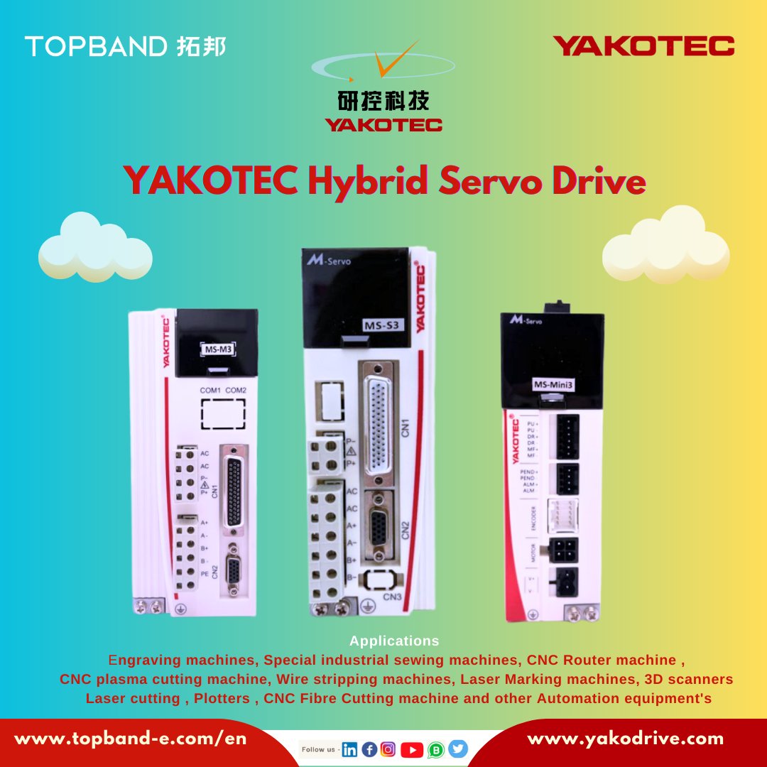 YakotecChina's tweet photo. #Yakotec #2phase #hybrid #stepperservodrive #digitalstepdriver #tricyclic #currentloop #speedloop #positionloop #engravingmachines
#specialindustrial #sewingmachines
#cncroutermachine #cncplasmamachine
#wirestrippingmachines
#markingmachines #cuttingmachines
#lasercutting https://t.co/AaqCGkwOBp