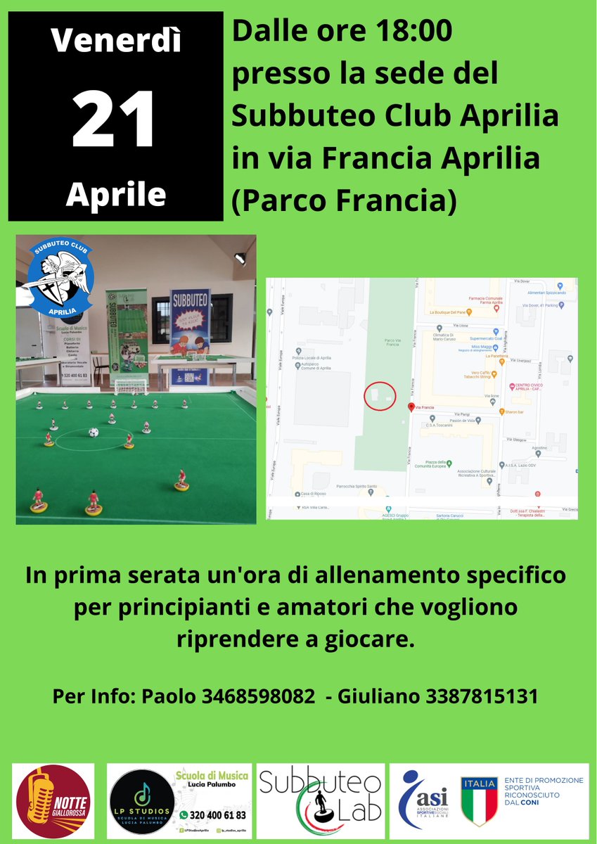 GiuCosimetti's tweet photo. Nuovo club, nuova sede!
Aperto a tutti, soprattutto ai principianti che vogliono imparare a giocare o semplicemente riprendere a giocarci dopo anni.
Vi aspettiamo!
#oldsubbuteo #subbuteo #aprilia https://t.co/WYQTp8uIOE
