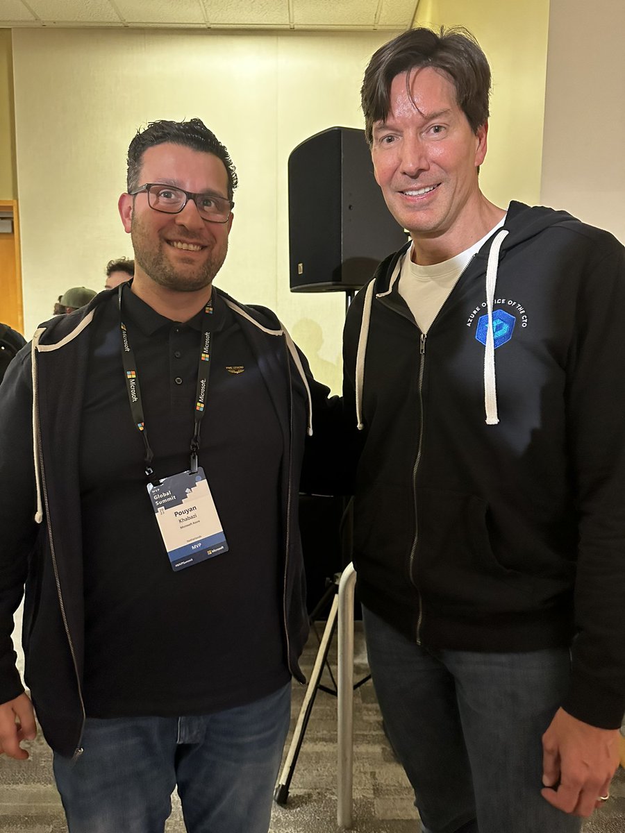 Amazing inspiring session from Azure CTO Mark Russinovich on the vision and strategy for the upcoming years including the challenges and risico’s at #MVPSummit

Mind blowing to see how his strategy is defining the feature of cloud! #MVPBuzz