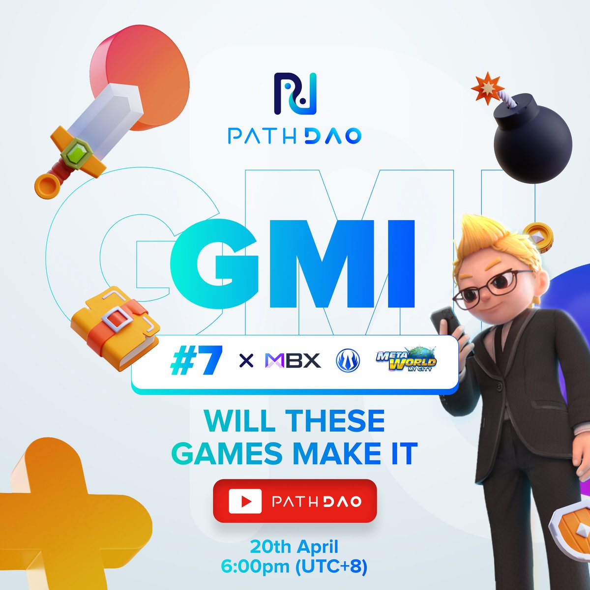 Be prepared for an exciting GMI or NGMI session occurring tonight on April 20th at 6 PM [UTC+8]. Participate the session with <a href="/MARBLEXofficial/">MARBLEX</a> &amp; <a href="/MetaWorld_MC/">Meta World: My City</a> with speaker <a href="/wasiancrypty/">Hannah Kang 🐰</a> , where they will reveal their eagerly awaited game.

Don't miss out on this event as it will