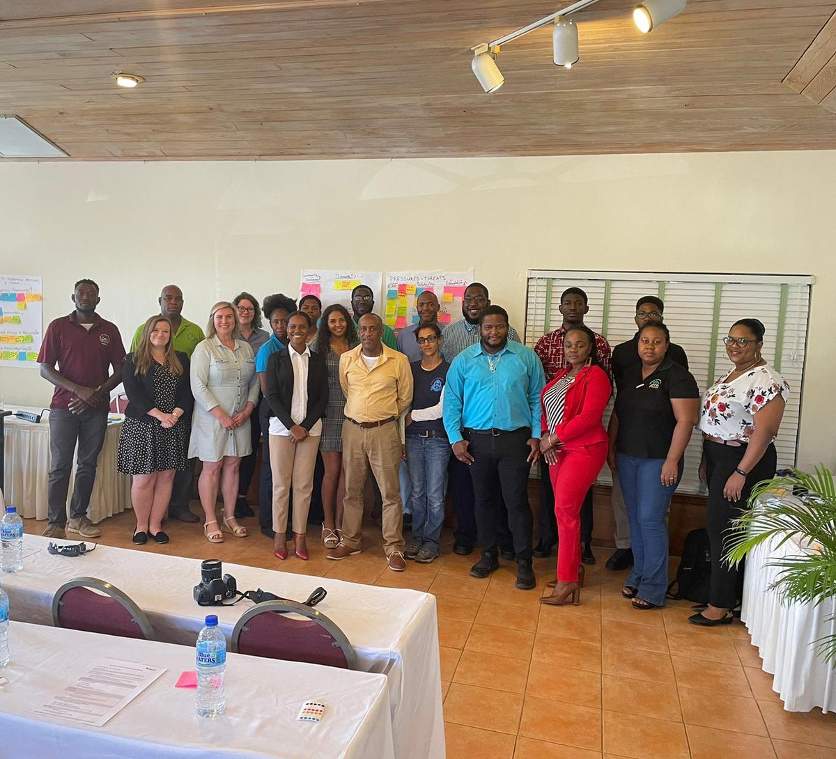 JNCC_UK's tweet photo. Day 1 of the Overseas Territory Biodiversity Strategy workshop in #Anguilla. Fantastic to see so many people engaging with the discussions! A huge thank you to Parliamentary Secretary Merrick Richardson for opening the workshop. #Biodiversity #UKOverseasTerritories https://t.co/5IRRucqLph