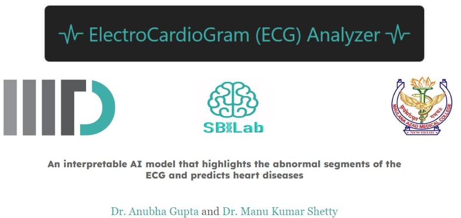 Our Explainable AI model for diagnosing heart disease just won the top prize at this year's Lab2Market IndiaAI event! @DrAnubhaGupta @IIITDelhi     indiaai.gov.in//news/indiaai-… #ArtificialIntelligence #MachineLearning #ECG #HeartDisease #AI