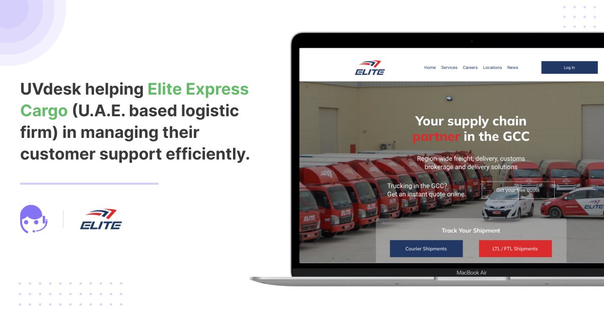 uvdesk's tweet photo. By incorporating the UVdesk helpdesk ticketing system, Elite Express Cargo company was pleased with the efficient management of their customer queries and the ability to respond within their system, leading to their contentment with improved customer service.
#uvdesk #helpdesk https://t.co/NVt8zKWwBn