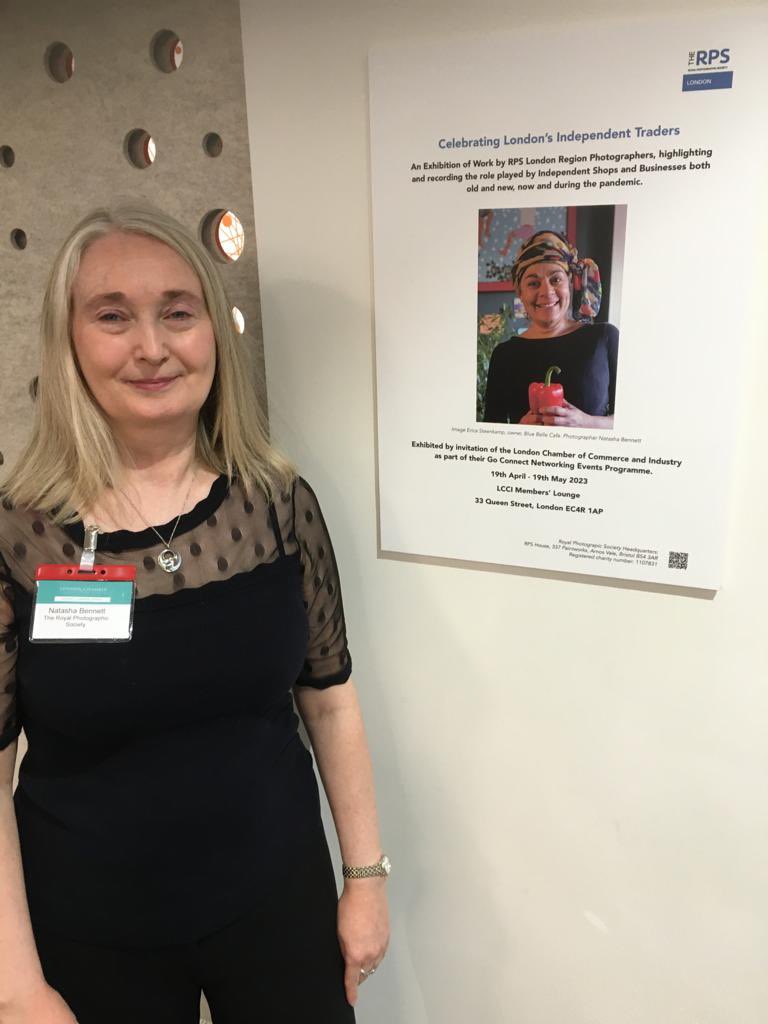 CoTishtash's tweet photo. Fantastic private view of @The_RPSLondon exhibition Independent Traders @londonchamber Proud to be part of this and many thanks to @erikasteenkamp for agreeing for me to photograph her and the #BlueBelleCafe https://t.co/Fr7HfNOilY