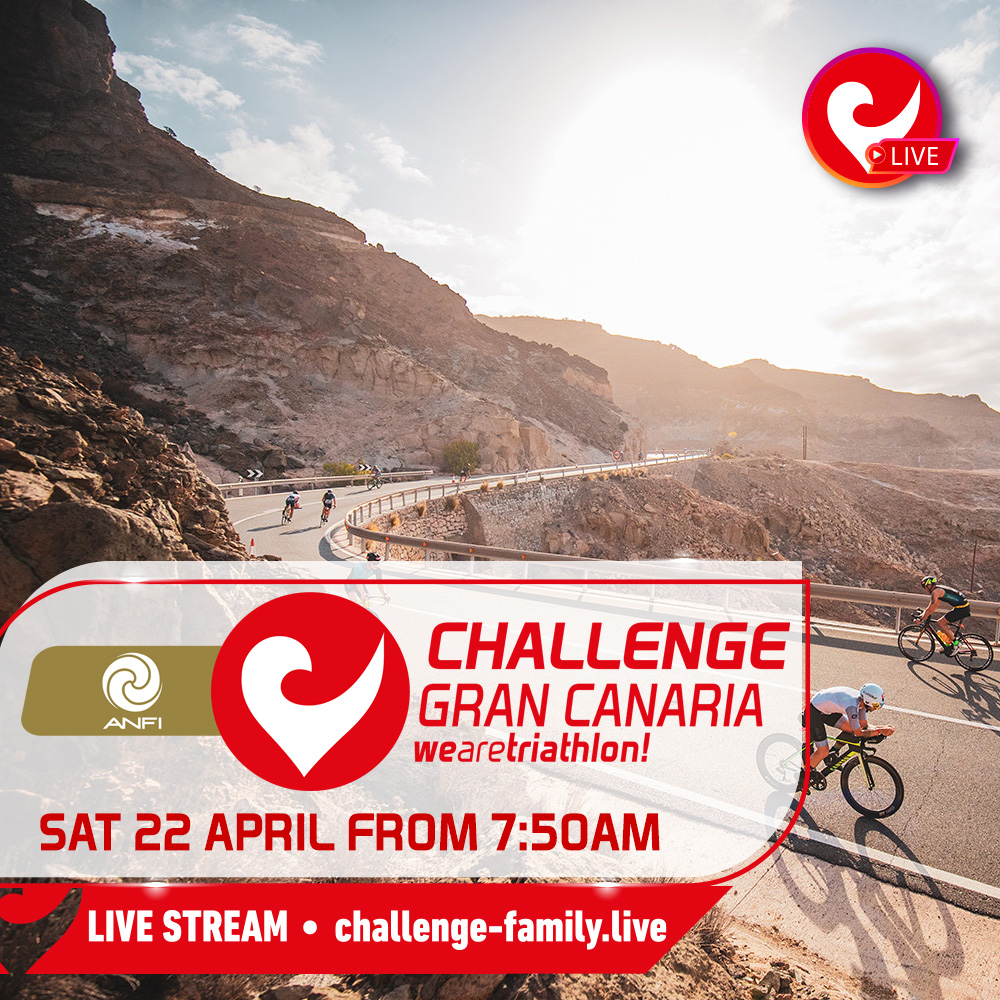 All eyes will be on Anfi Challenge Mogán-Gran Canaria this Saturday as some of the most exciting names in the sport take on this small but mighty island in the middle of the Atlantic! Watch the action live at challenge-family.live - race start 8:00am local time #wearetriathlon