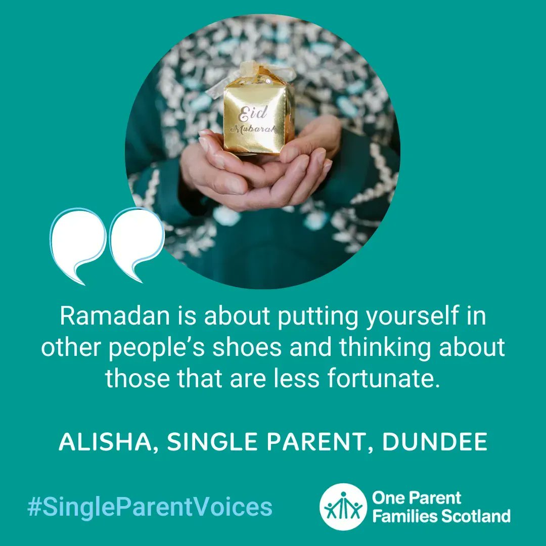 In our latest edition of #SingleParentVoices, we talk to Alisha, who reflects on #Ramadan2023 and being a Muslim single parent in Scotland.

👉 Read her story here ⤵️

opfs.org.uk/talk-to-us/sin…

🗣️ If you're a single parent and would like to share your story, please get in touch!