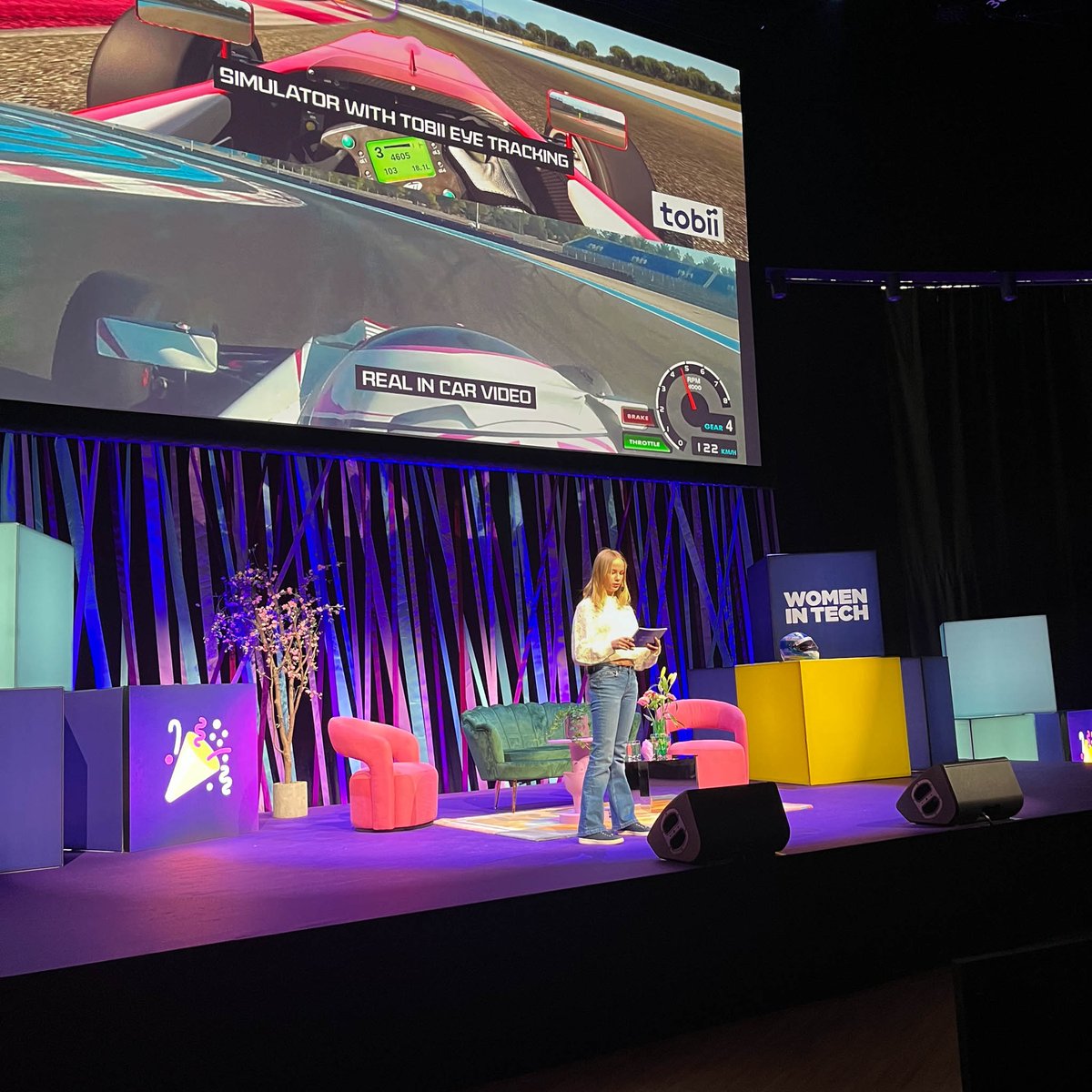 TobiiTechnology's tweet photo. #TBT @MillaSjostrand inspiring talk at #WITswe2023💜 Learn how #eyetracking helps the 15-year-old racing driver to achieve her dream of becoming the next female @F1 driver🏎️  Watch "Ready to Race” here  https://t.co/F09ZNy1DvM

#sportstech #attentioncomputing @WITsweden @fia https://t.co/6qbM5QxYSe
