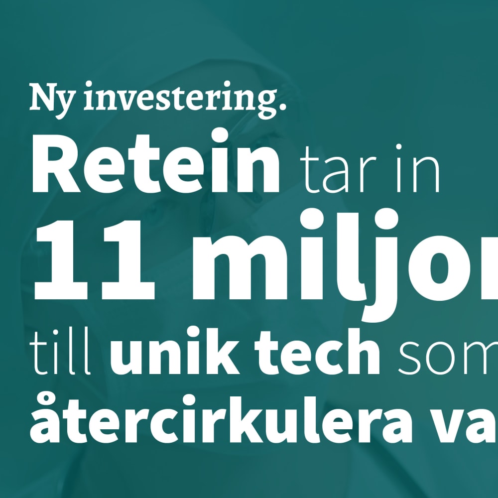 Retein tar in 11 miljoner kronor i nyemission med namnstarka investerare mynewsdesk.com/se/chalmers-ve…