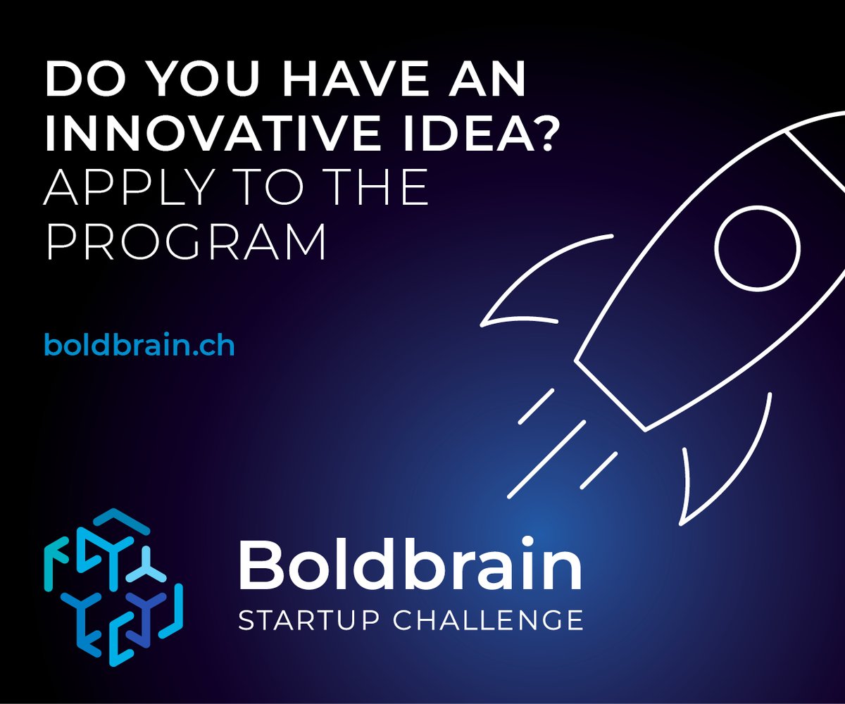 BoldbrainCH's tweet photo. 🚀 The call for the 2023 edition of Boldbrain Startup Challenge is open!
👉🏼 For more information visit the website https://t.co/RZBgKNbwd1
📢 Spread the word
#Startup #Accelerator #BoldbrainCH #BB23 #TicinoAccelerator #AcceleratoreTicino #Innovation #TicinoInnovativo https://t.co/RFwodL8J1E