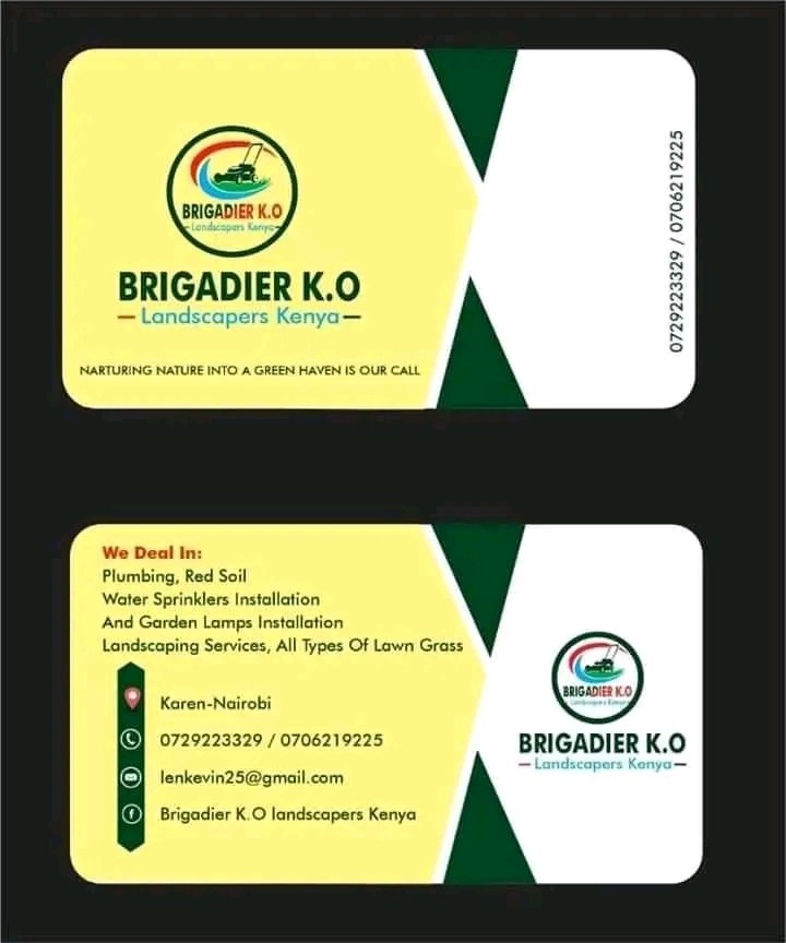 0729223329
As the rainy season continues, plant flowers, trees &amp; grass in your compound to make it more welcoming &amp; attractive
Contact for best landscaping services
Location; Karen, Nairobi 

Kenya Power Jeff Mwathi Omanga Murang'a Which Kenyans Johnson Sakaja NTSA Nyash Kindiki