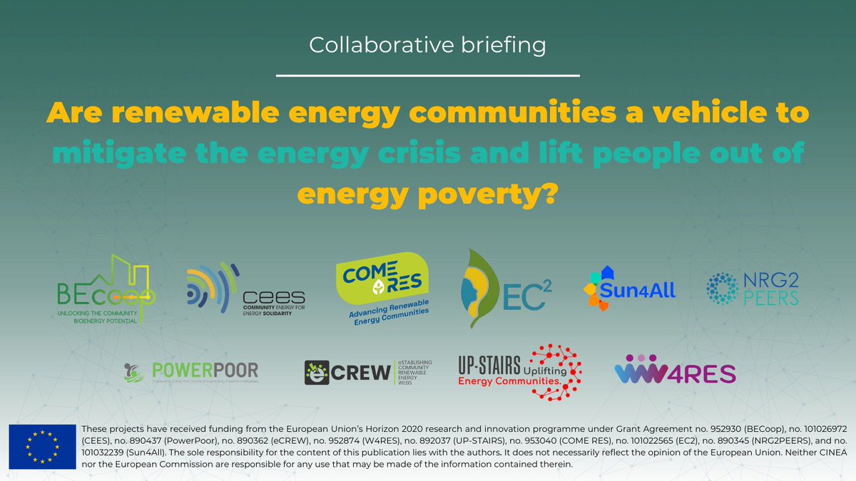 eCREW (@peakapp_eu) on Twitter photo Our collaborative briefing is now available! 
🔗
ecrew-project.eu/wp-content/upl…
Projects participating
<a href="/BecoopH2020/">BECoop H2020</a> <a href="/CEES_Energy/">Community Energy for Energy Solidarity</a> <a href="/comeres_eu/">COME RES Project</a> <a href="/ec2_energy/">EC²</a>  <a href="/Sun4All_EU/">Sun4All</a> <a href="/nrg2peers/">NRG2peers</a> <a href="/POWERPOOR_EU/">POWERPOOR 💡🇪🇺</a> <a href="/UpStairs_h2020/">UP-STAIRS Uplifting Energy Communities</a> <a href="/W4resW/">W4RES</a> Our collaborative briefing is now available! 
🔗
ecrew-project.eu/wp-content/upl…
Projects participating
<a href="/BecoopH2020/">BECoop H2020</a> <a href="/CEES_Energy/">Community Energy for Energy Solidarity</a> <a href="/comeres_eu/">COME RES Project</a> <a href="/ec2_energy/">EC²</a>  <a href="/Sun4All_EU/">Sun4All</a> <a href="/nrg2peers/">NRG2peers</a> <a href="/POWERPOOR_EU/">POWERPOOR 💡🇪🇺</a> <a href="/UpStairs_h2020/">UP-STAIRS Uplifting Energy Communities</a> <a href="/W4resW/">W4RES</a>