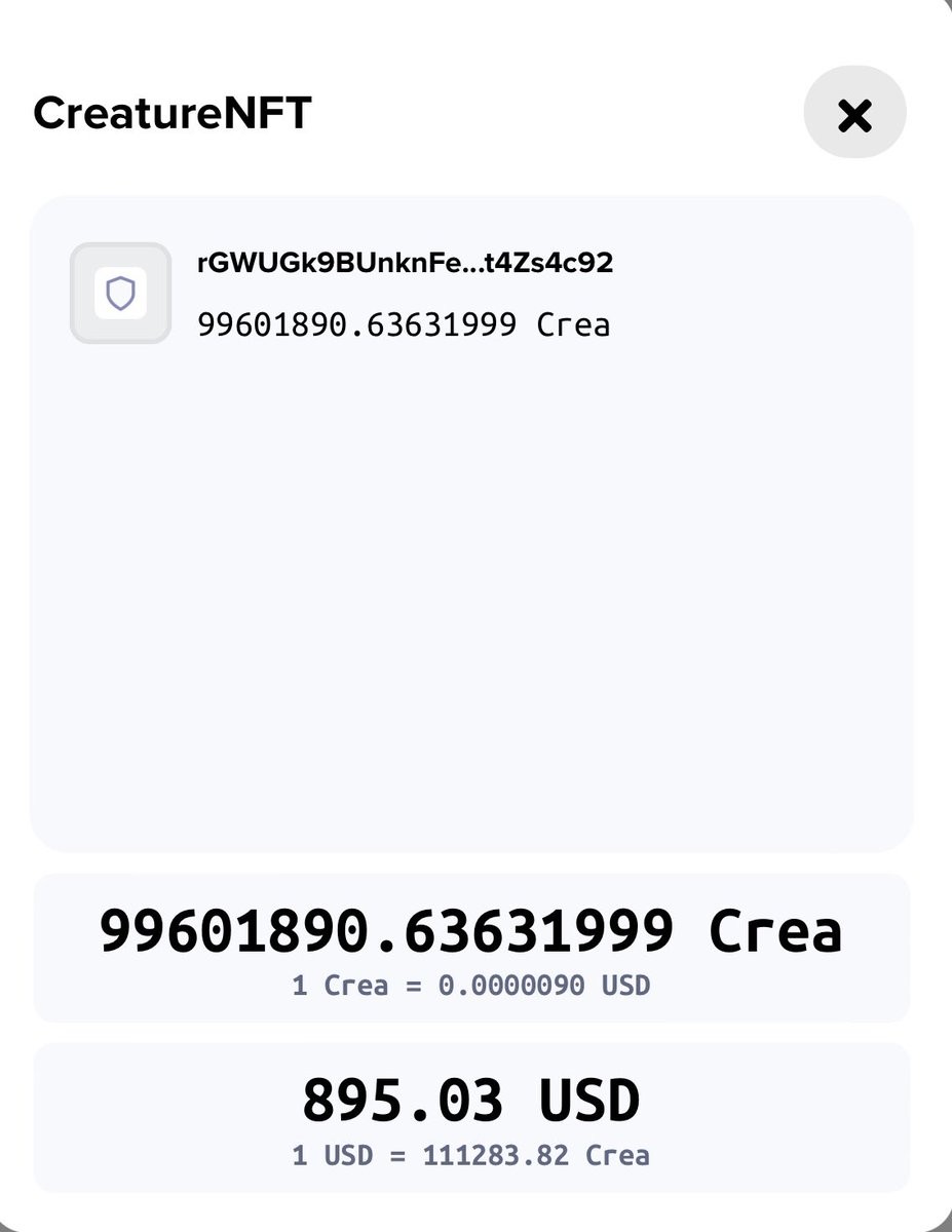 We will not be creating any NFTs this year we want to keep the CreatureNFT collection very small and original. We do have tokens for trade that have been airdropped to the community no hype no outlandish expectations. We are just a slow moving NFT project. #Bitcoin #XRPLedger
