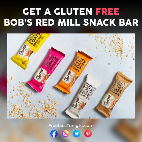 FreebiesTonight's tweet photo. Get a Gluten free Bob’s Red Mill Snack Bar

Offers Link➡️: https://t.co/NKE7xFixIL

#freesamples #freefood #snack #bobsredmill #bobsredmillglutenfree #glutenfree #glutenfreefood #snackbar #snackbars https://t.co/64YZBVnF0e