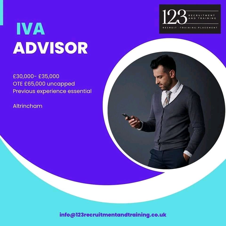 Positions in Altrincham, Cheadle, Manchester, Oldham, and Stockport
Contact Nikky now!
Email: info@123recruitmentandtraining.co.uk
#immediatestarts #immediate #ivaadvisor #ivajobs #iva #officebased #hiringnow #recruitment #Oldhamjobs #Cheadle #Altrincham #Stockport #manchester