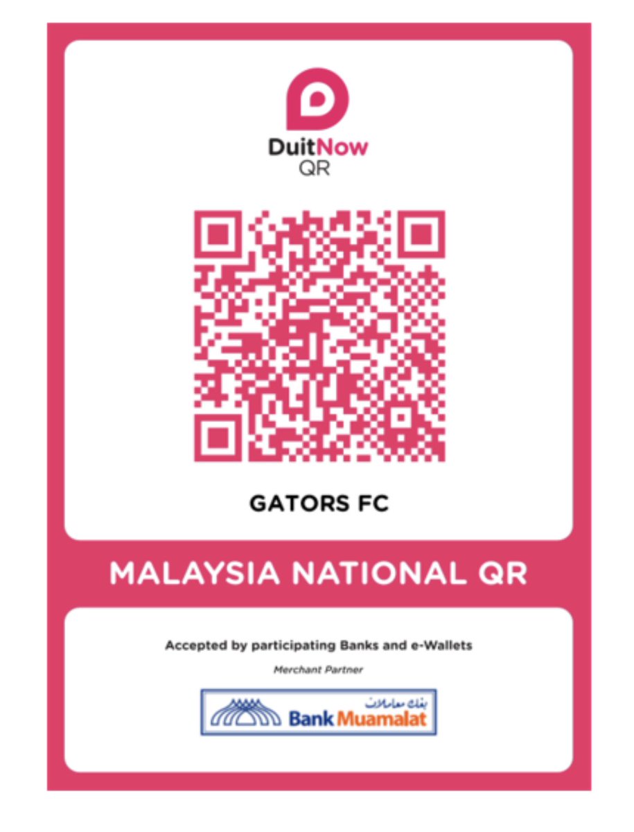 srabspgators's tweet photo. Selamat Hari Raya Maaf Zahir Dan Barin.

Mana-mana nak sumbang duit raya kepada kelab komuniti kami bolehlah scan QR Code ini. RM 1 pun kami hargai. Terima kasih. https://t.co/X23pOHvgum