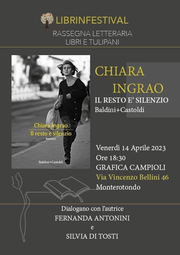 #rassegnaletteraria #librietulipani <a href="/Librinfestival/">Librinfestival</a> gli eventi del mese di aprile #paolodireda #chiaraingrao